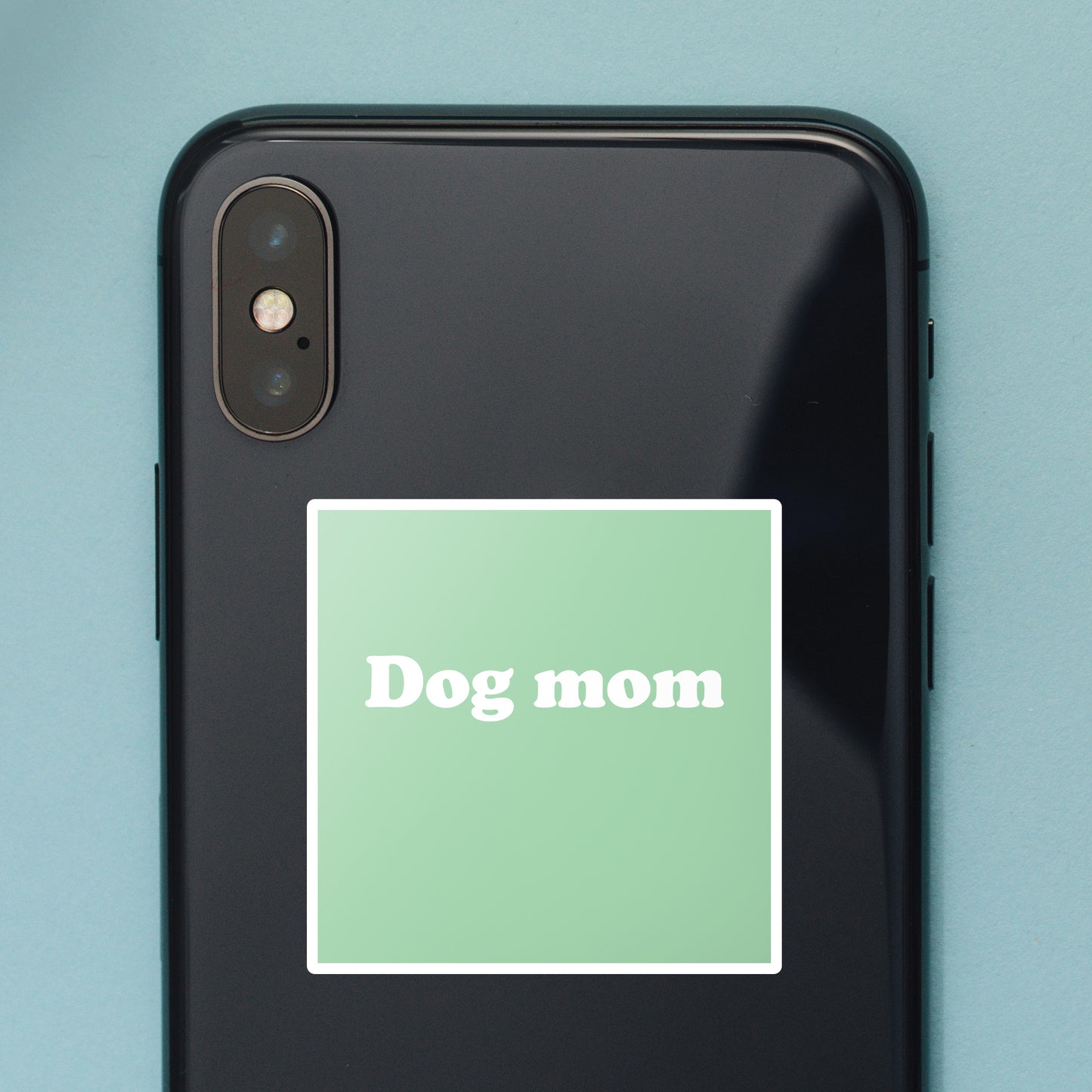 Dog Mom sticker, Pet, Canine, Furry friend, Four-legged friend, Green